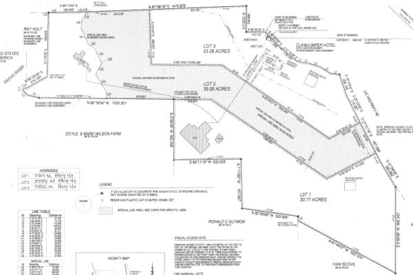 March 2006 Subdivision Plat Map (Showing Special Use Area Boundaries Advocated by Equine)