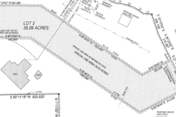Special Use Area Boundaries Advocated by Simmons Parties (with Asserted Western Border in Bold)